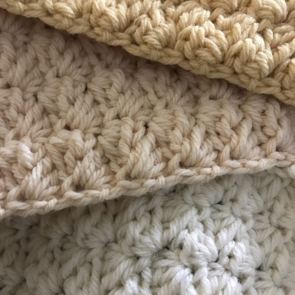 Handmade multicolored crochet fall scarf - Picture 5 of 5